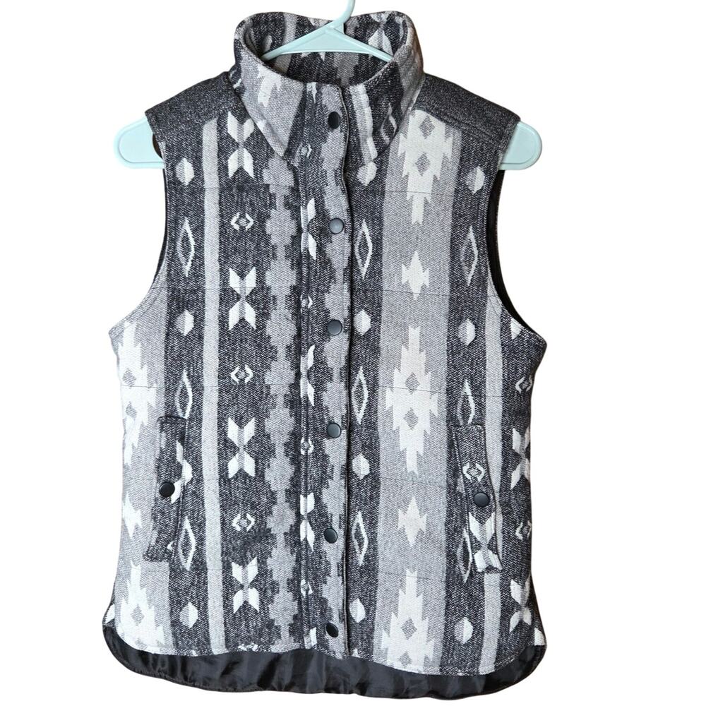 Staccato Aztec lined vest size small pockets full-zip western woman's